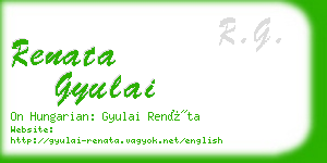 renata gyulai business card